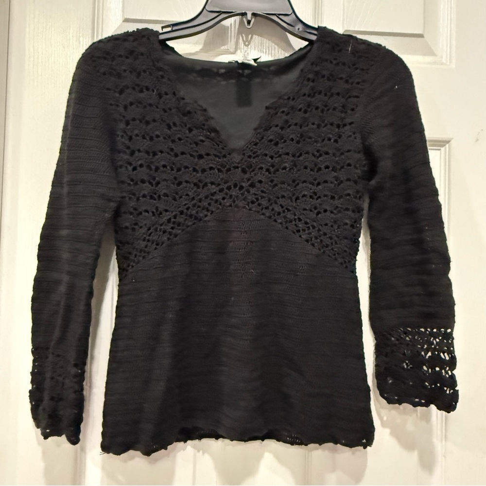Lily Pulitzer Black Lace Women's Top